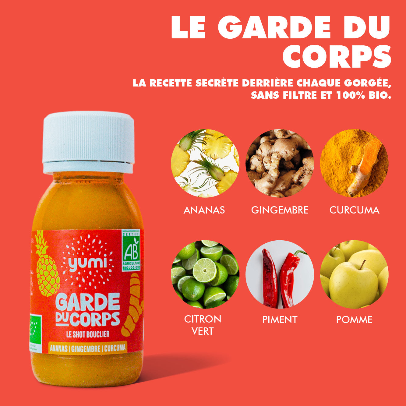 Coffret de shots de curcuma : Garde du Corps