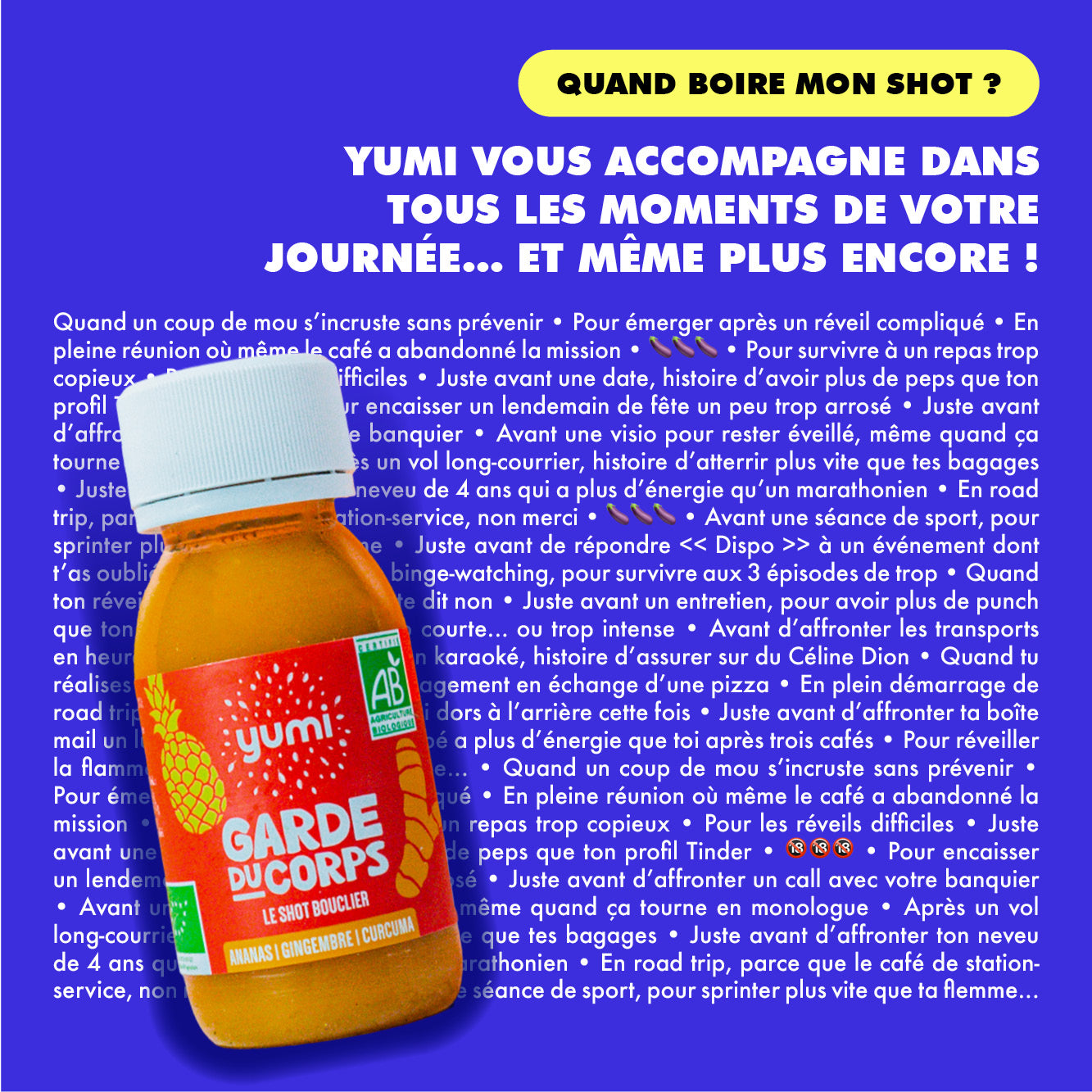Coffret de shots de curcuma : Garde du Corps