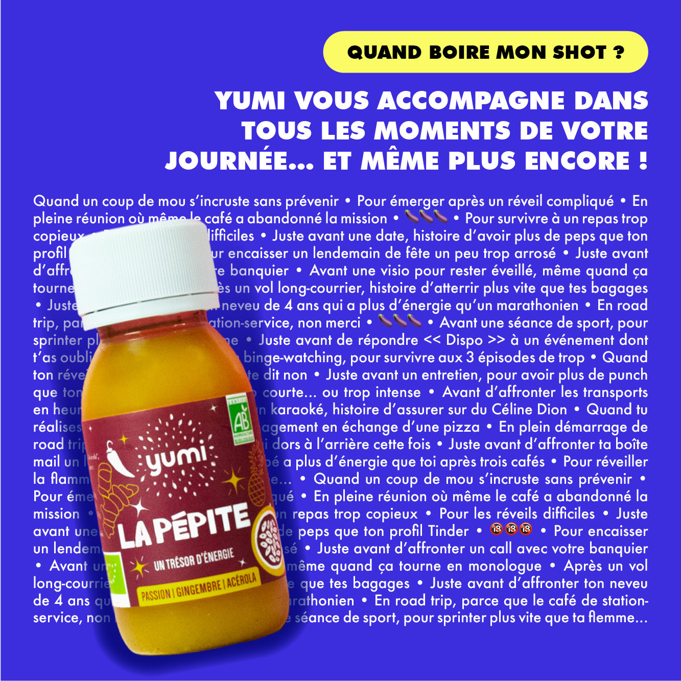Coffret de shots de gingembre : La Pépite