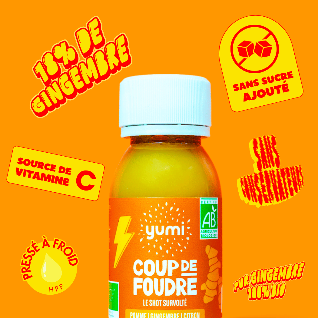 Coffret de shots de gingembre (18%) : Coup de Foudre