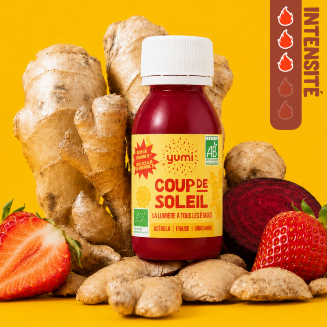 Coffret de shots de gingembre : Coup de Soleil