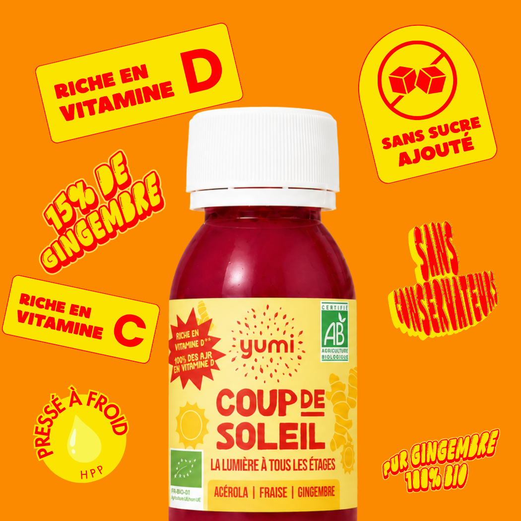 Coffret de shots de gingembre : Coup de Soleil