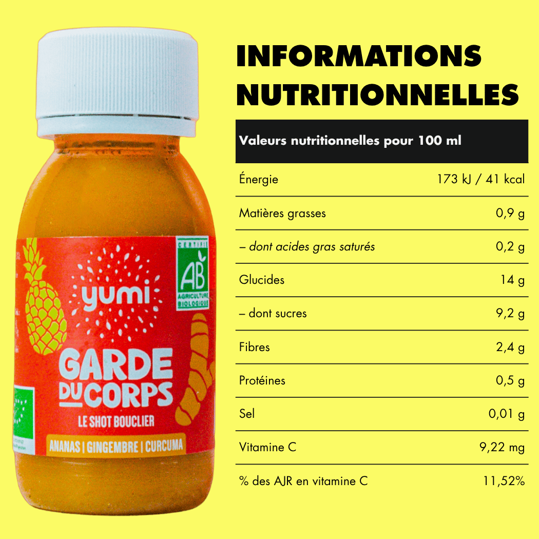 Coffret de shots de curcuma & gingembre : Garde du Corps