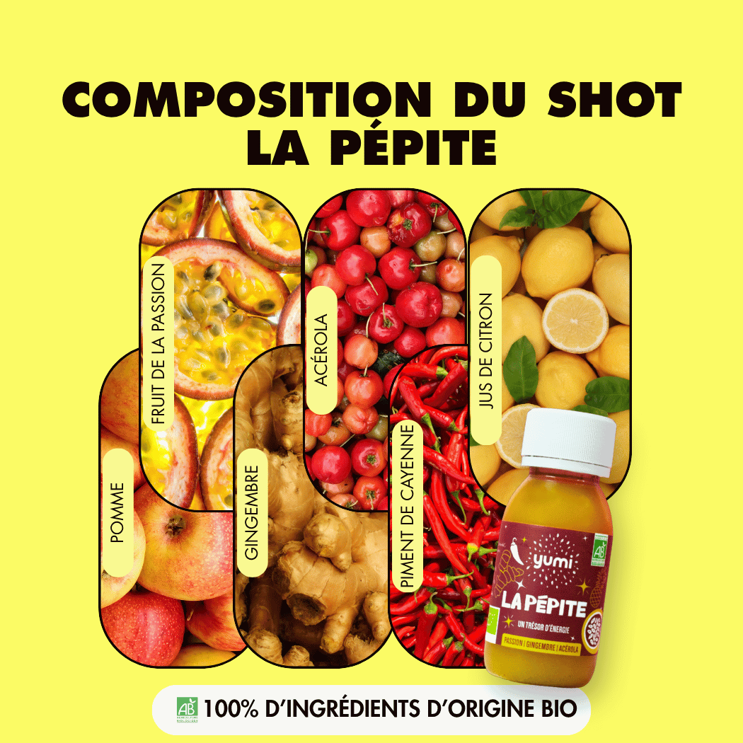 Coffret de shots de gingembre & Vitamine C : La Pépite