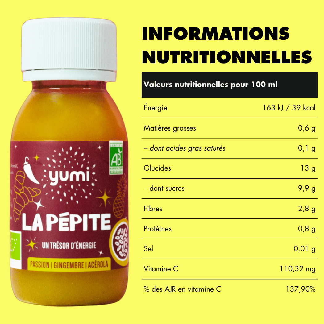 Coffret de shots de gingembre & Vitamine C : La Pépite
