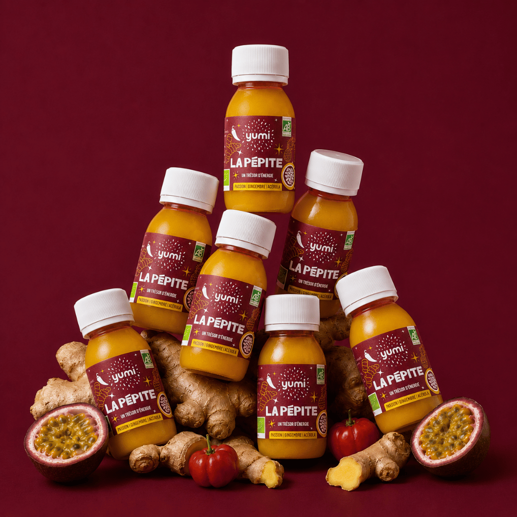 Coffret de shots de gingembre & Vitamine C : La Pépite