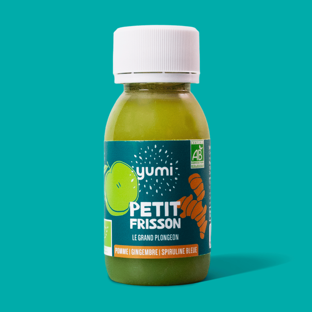 Coffret de shots de gingembre & spiruline : Petit Frisson