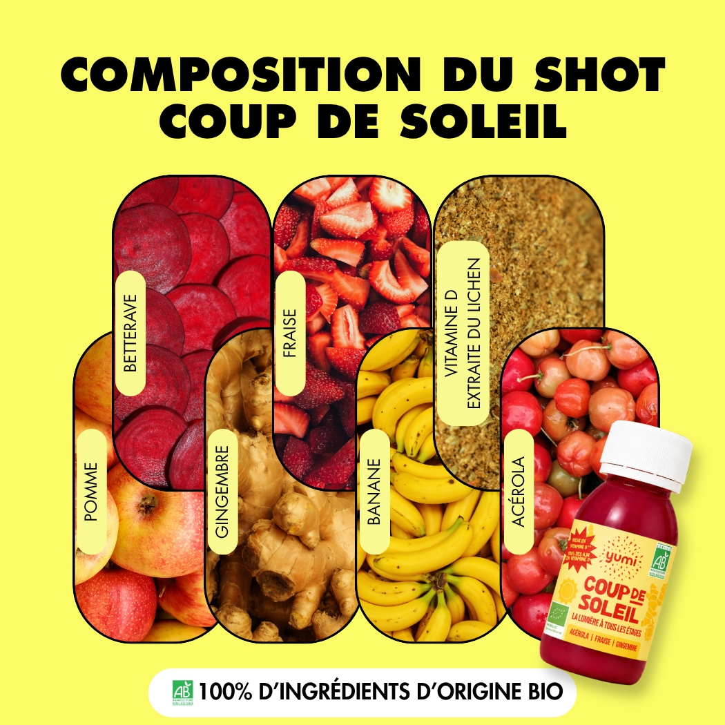 Coffret de shots de gingembre : Coup de Soleil