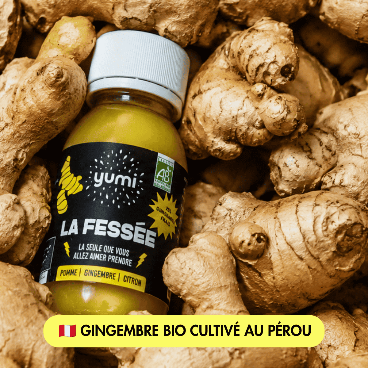 Coffret de shots de gingembre : La Fessée