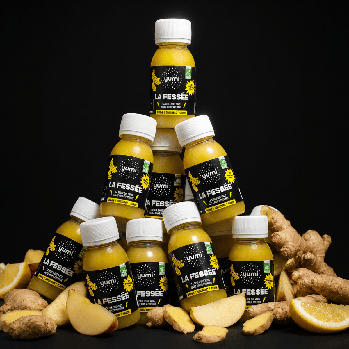 Coffret de shots de gingembre : La Fessée