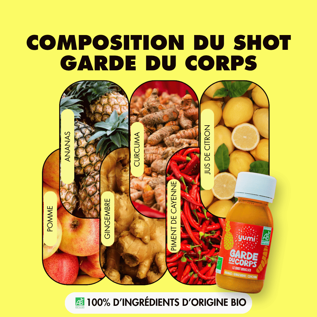 Coffret de shots de curcuma & gingembre : Garde du Corps