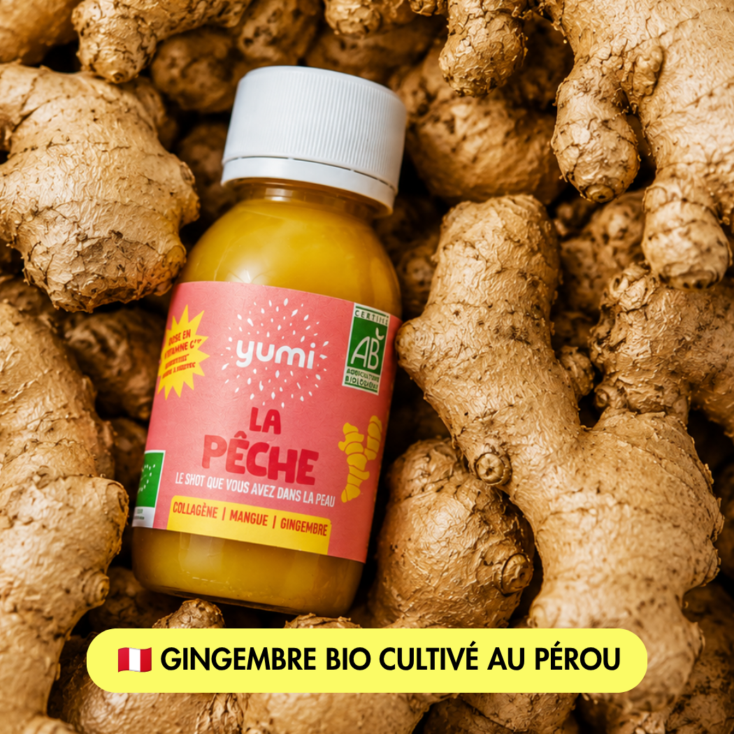 Coffret de shots de gingembre : La Pêche