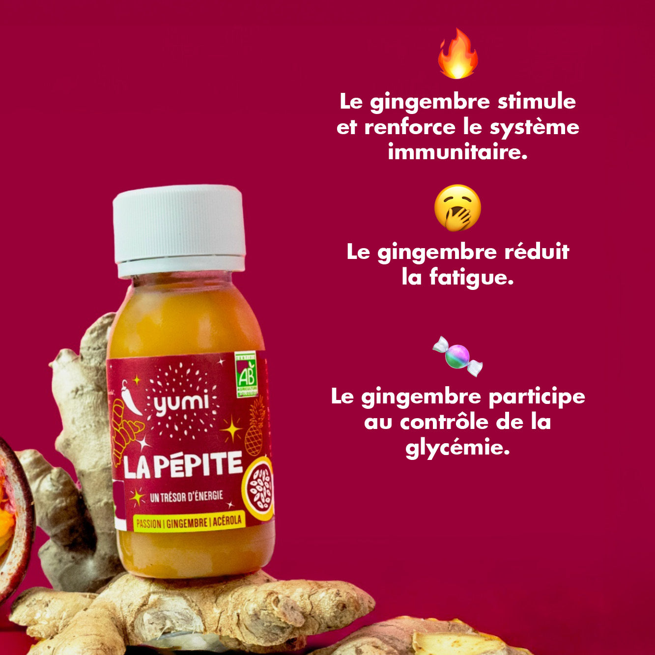 Coffret de shots de gingembre : La Pépite